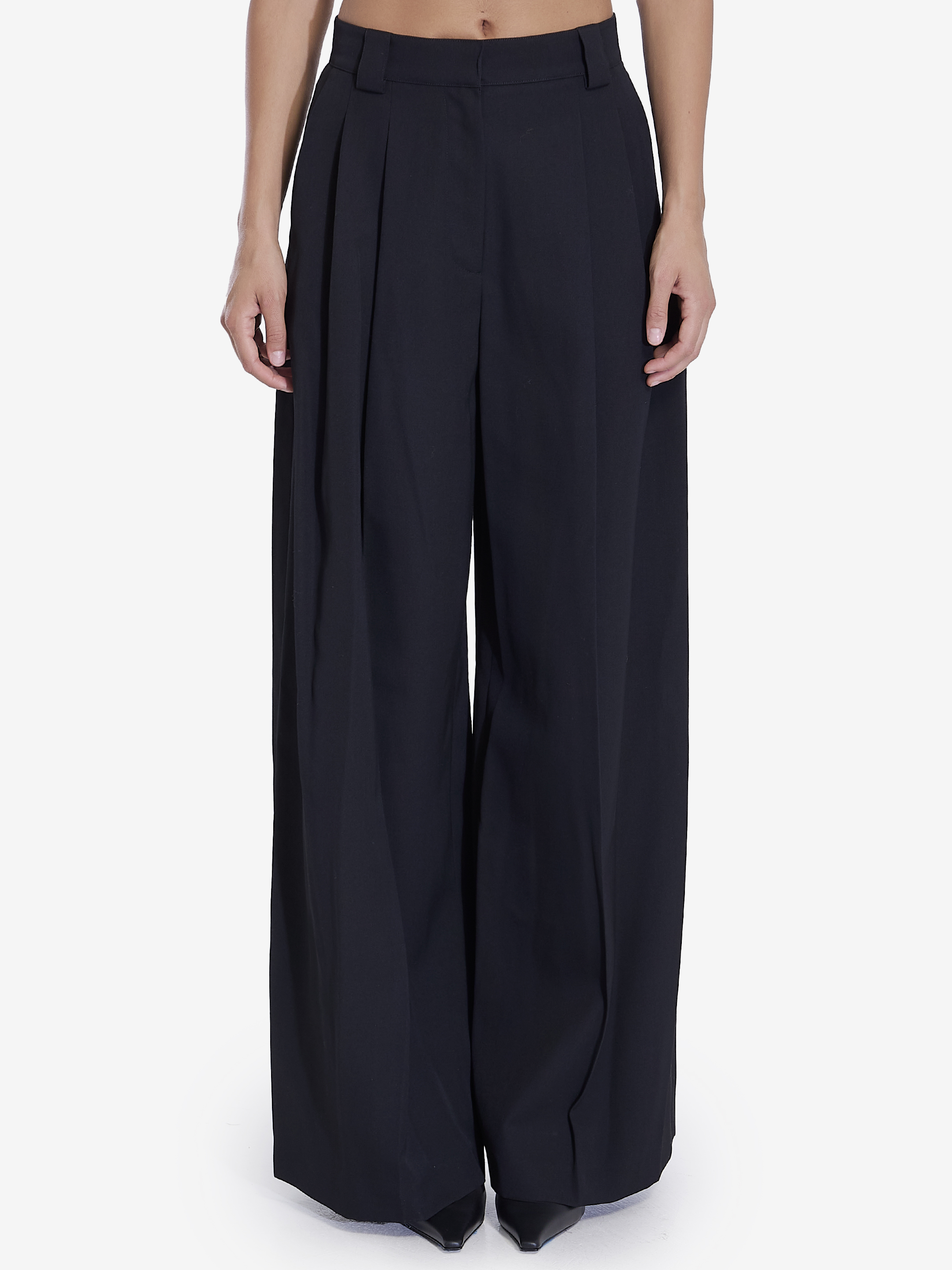 Shop Alexander Wang Wideleg Pant In Black