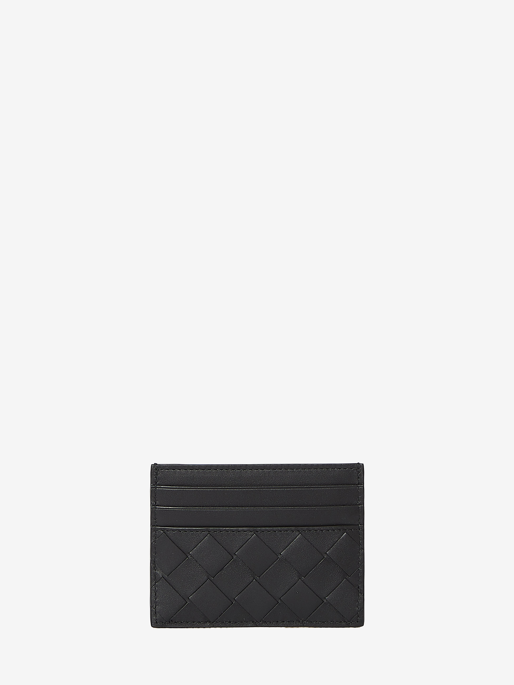 Shop Bottega Veneta Portacarte In Pelle In Black