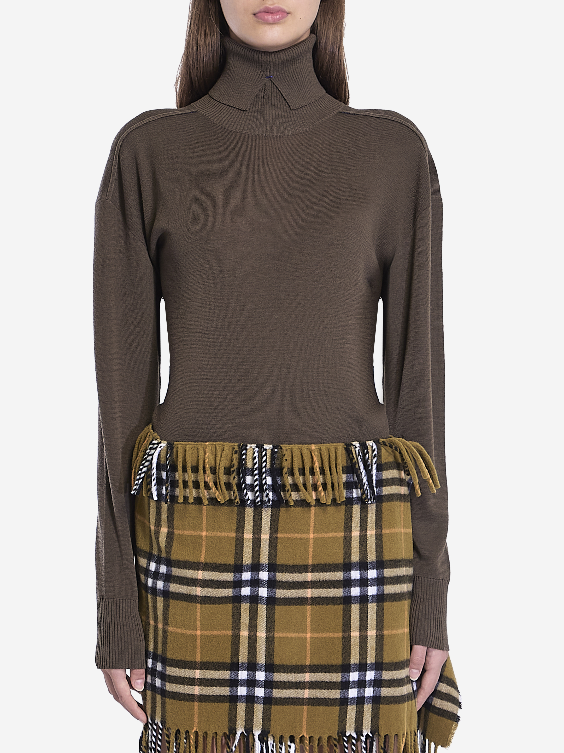 Shop Burberry Wool Sweater In Green