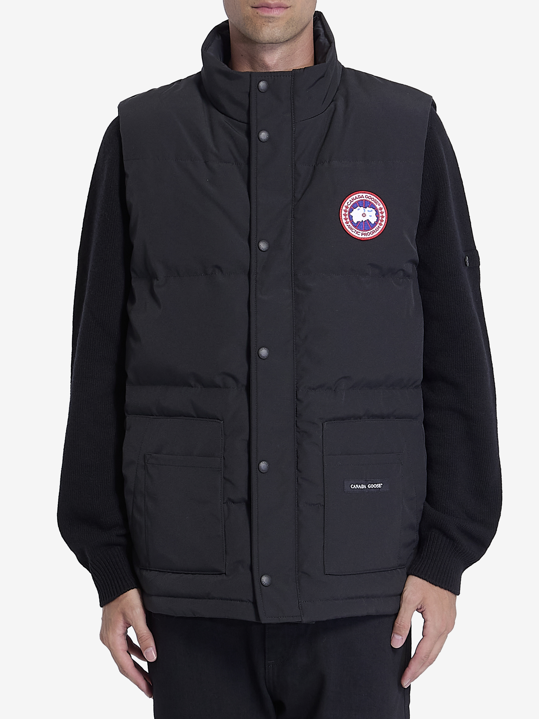 Shop Canada Goose Freestyle Crew Vest In Black