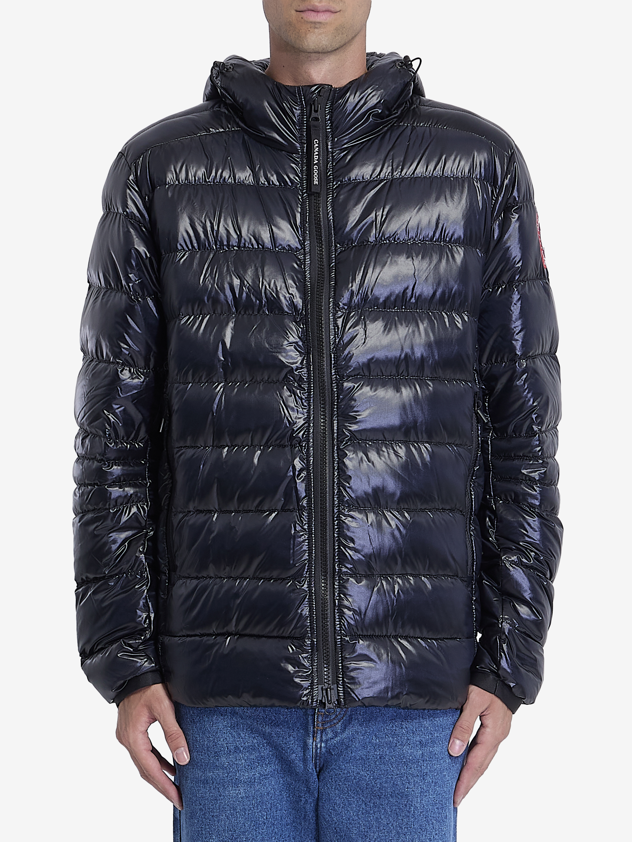 Shop Canada Goose Crofton Hoody Jacket In Black