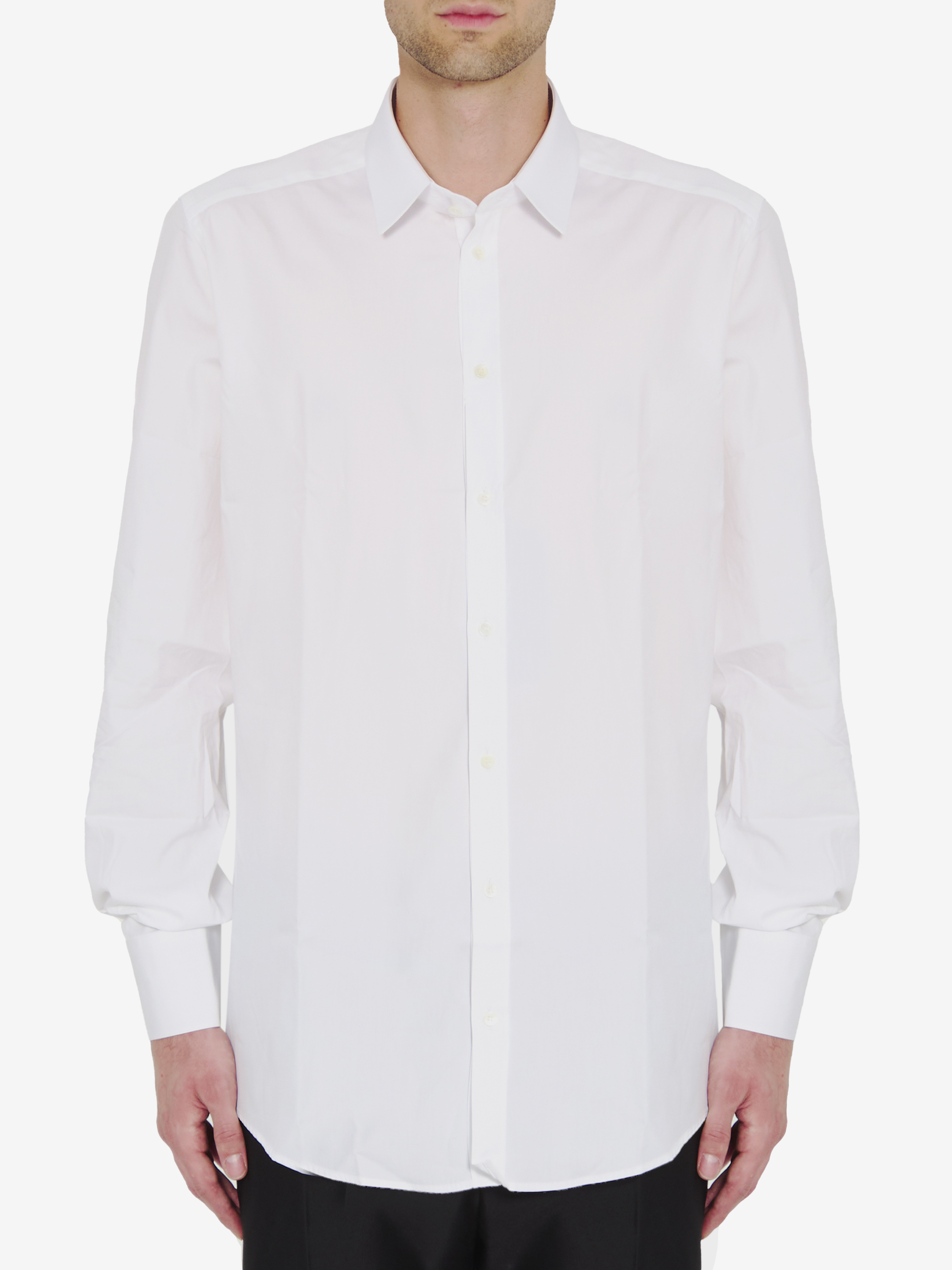Shop Dolce & Gabbana Tuxedo Shirt In White