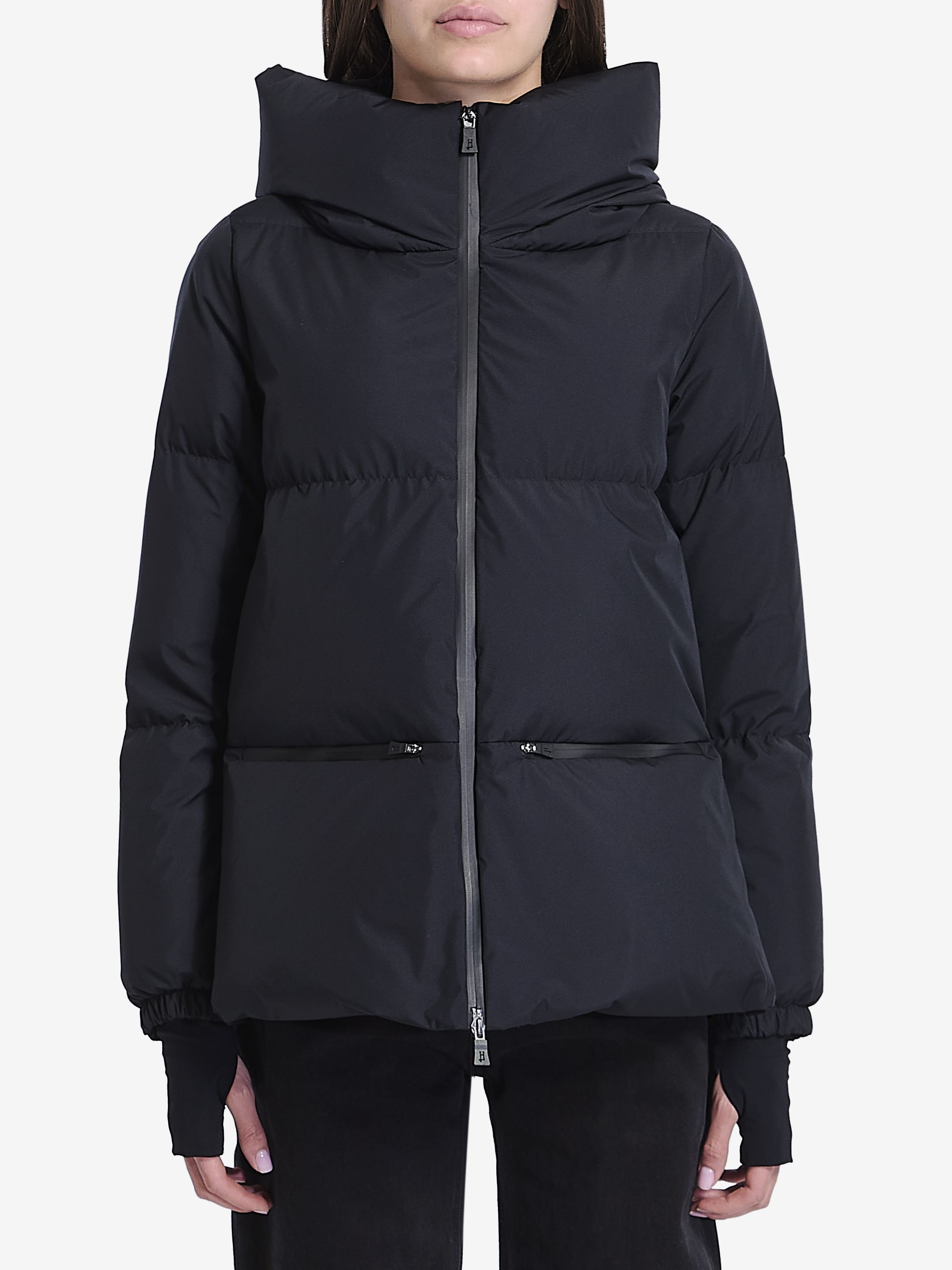 Shop Herno Laminar Gore Tex Down Jacket In Black