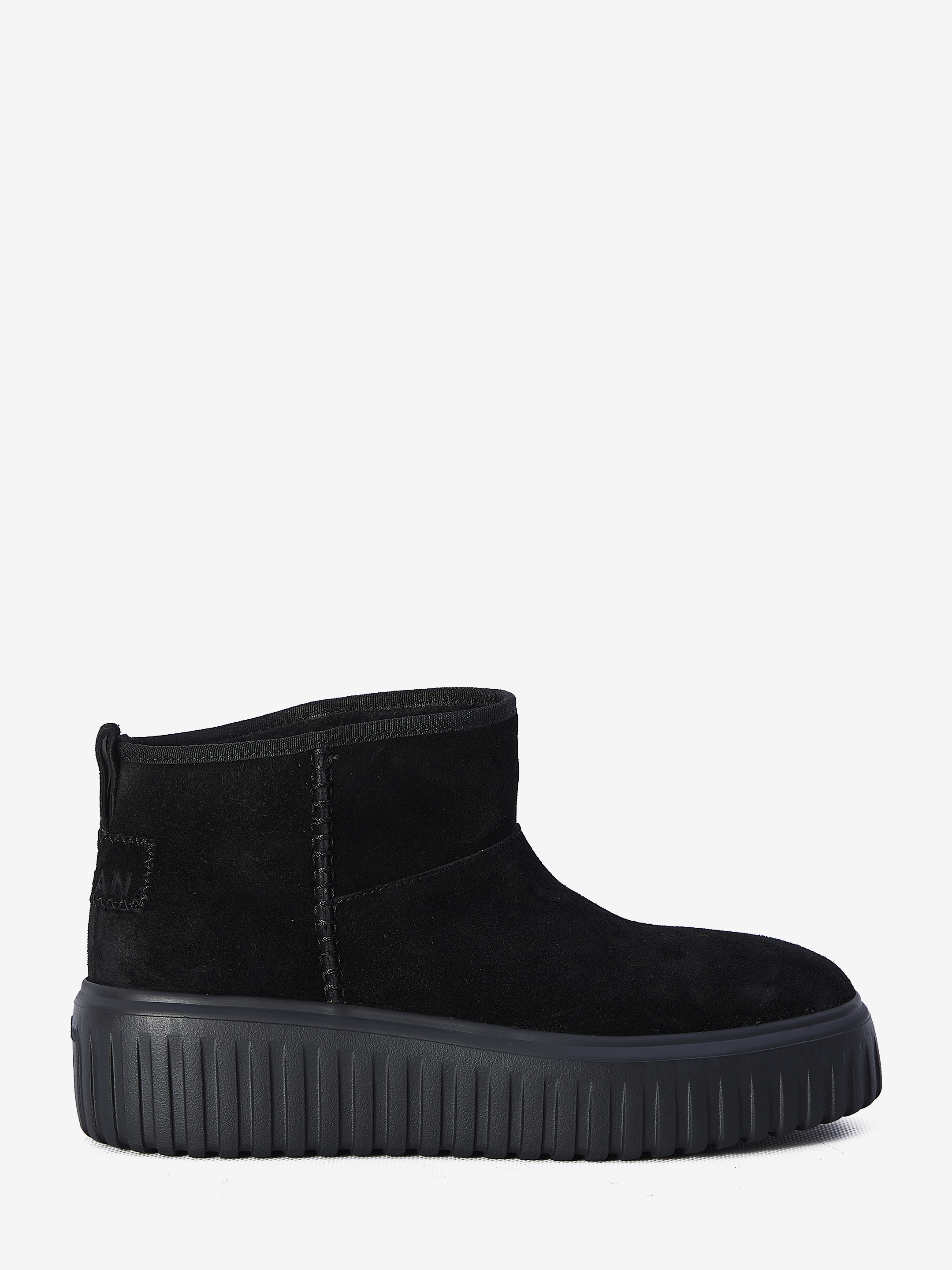 Shop Hogan Hstripes Lowtop Boots In Black