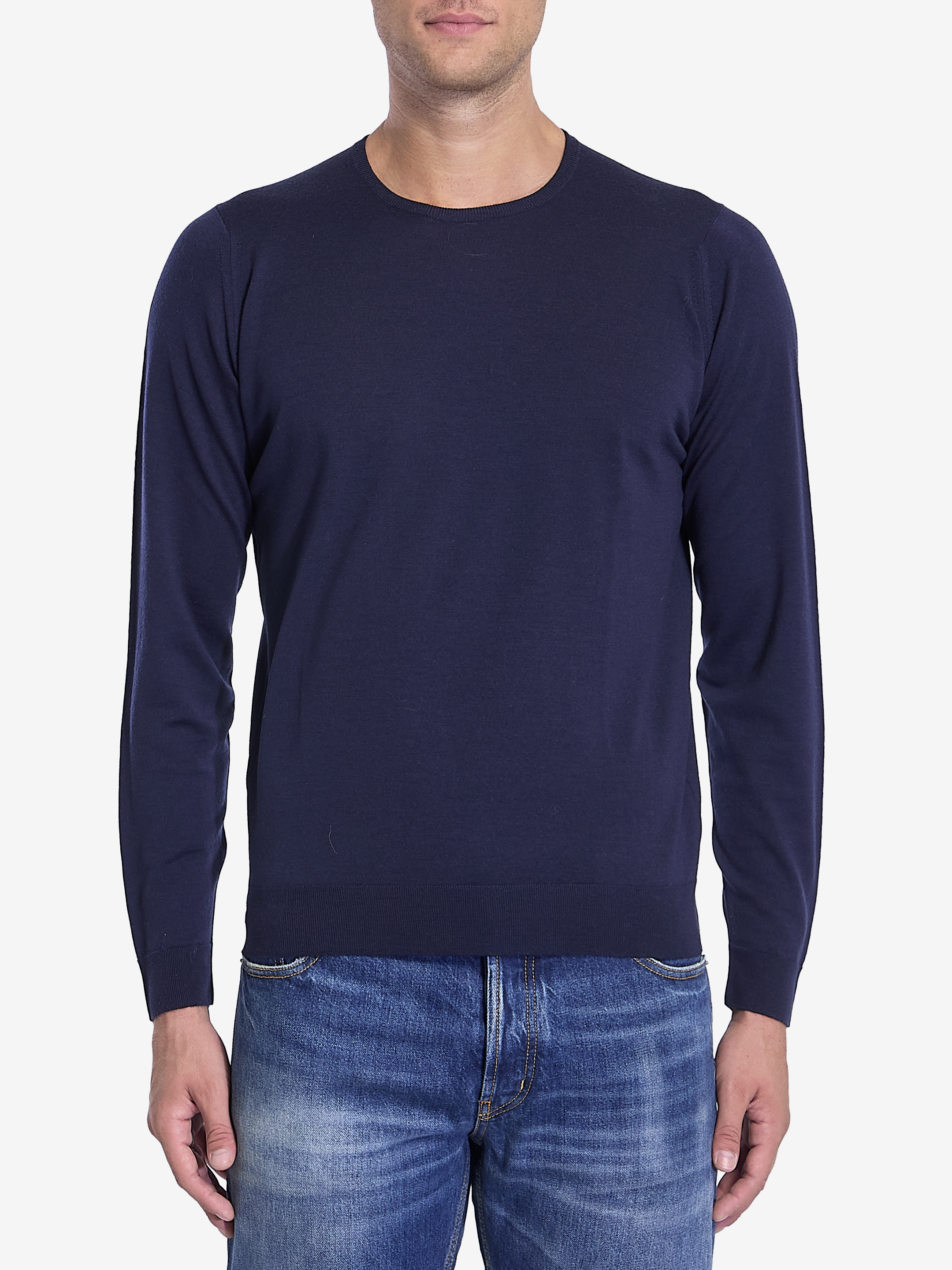 Shop John Smedley Lundy Pullover In Blue