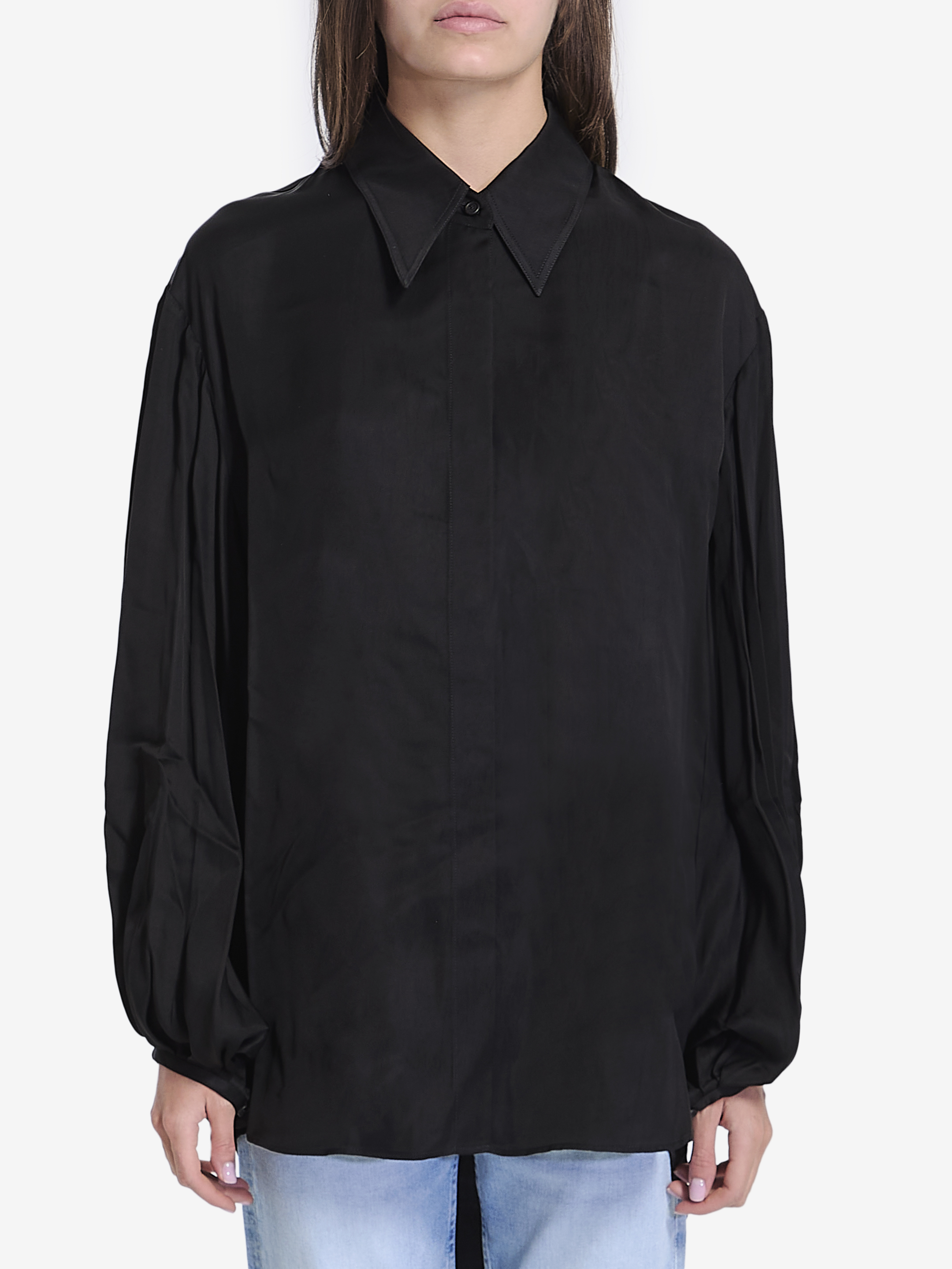 Shop Khaite Bam Shirt In Black