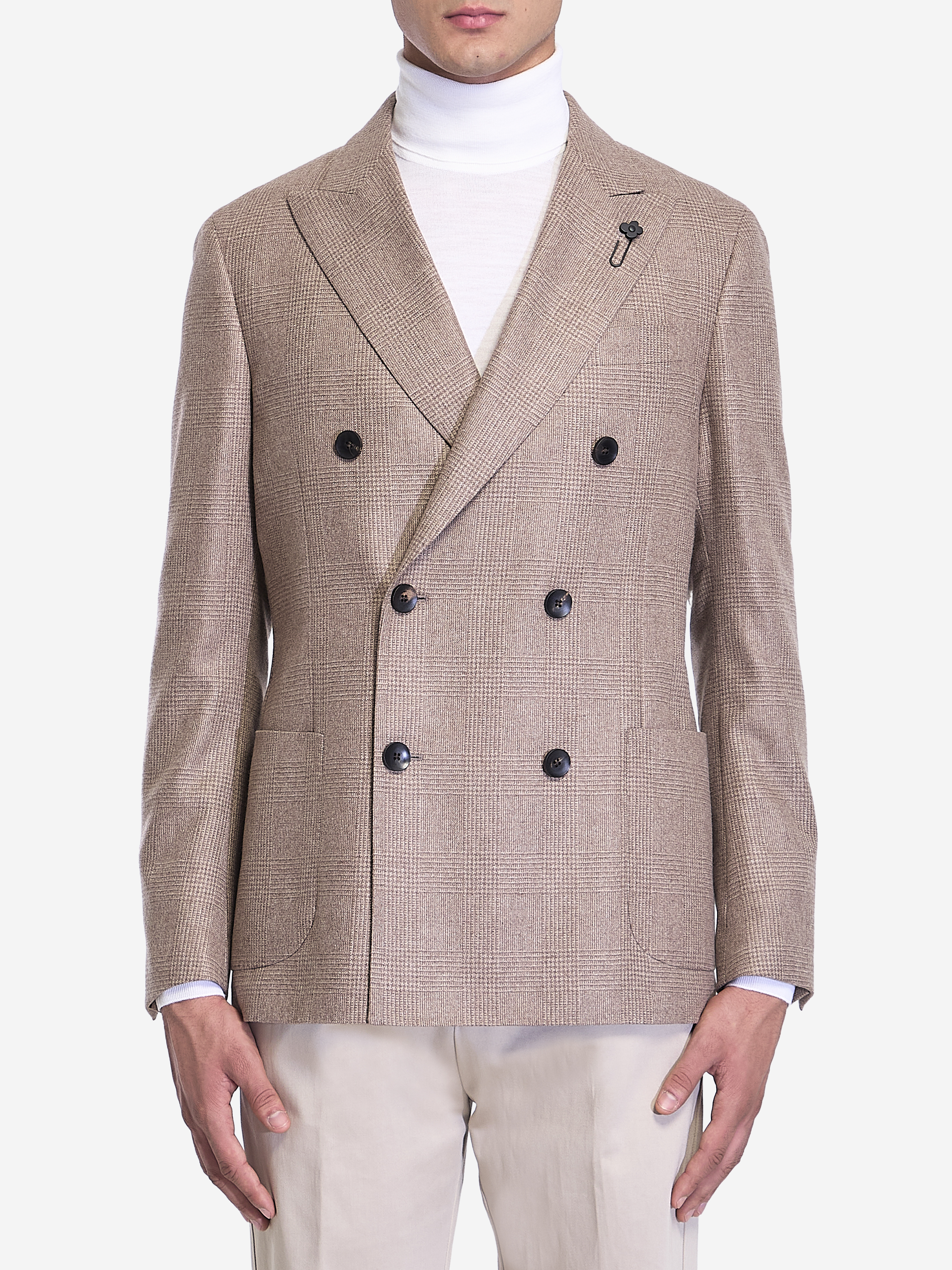 Shop Lardini Cashmere Jacket In Beige