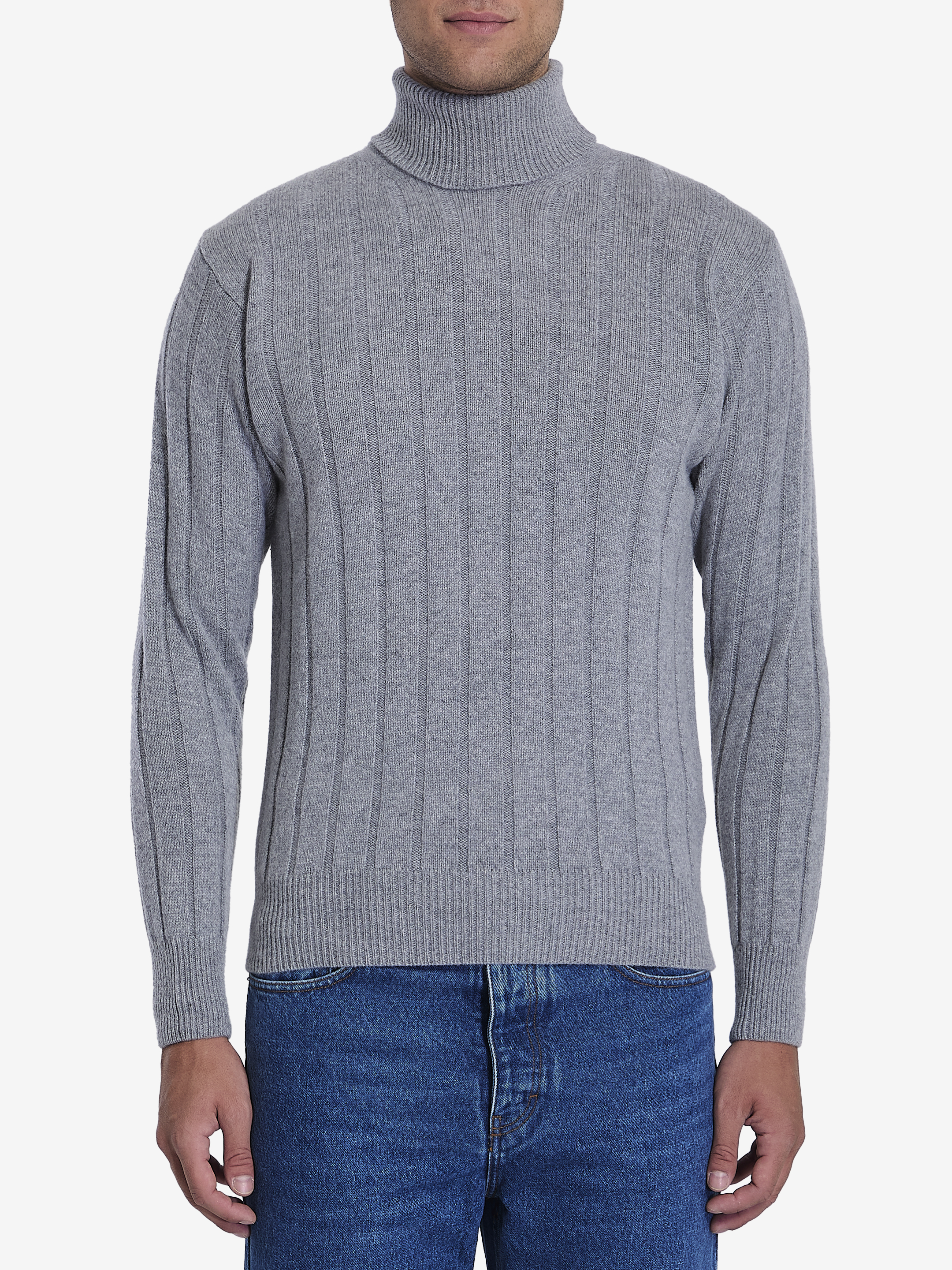 Shop Lardini Wool And Cashmere Sweater In Grey