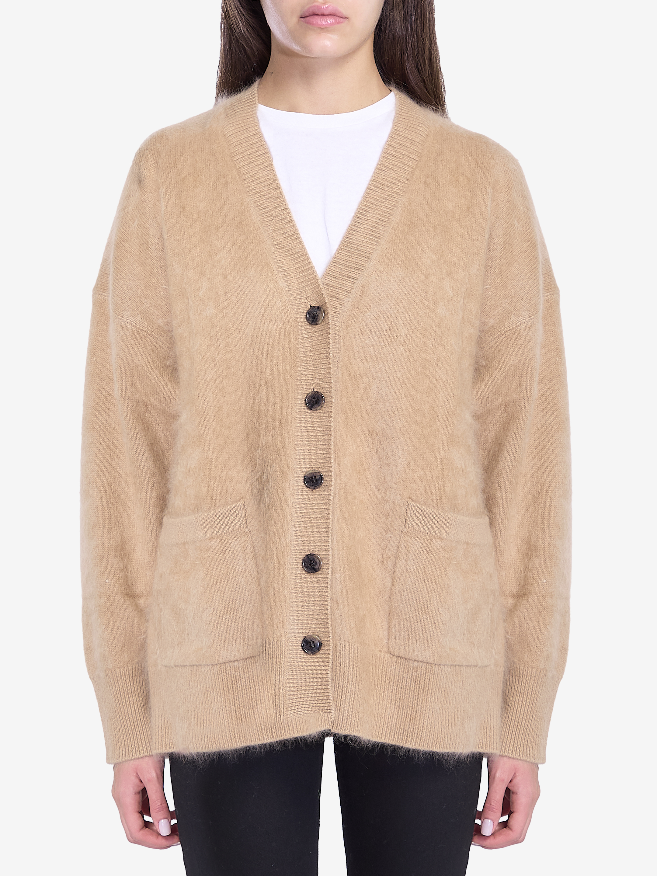 Shop Lisa Yang Malena Cardigan In Beige