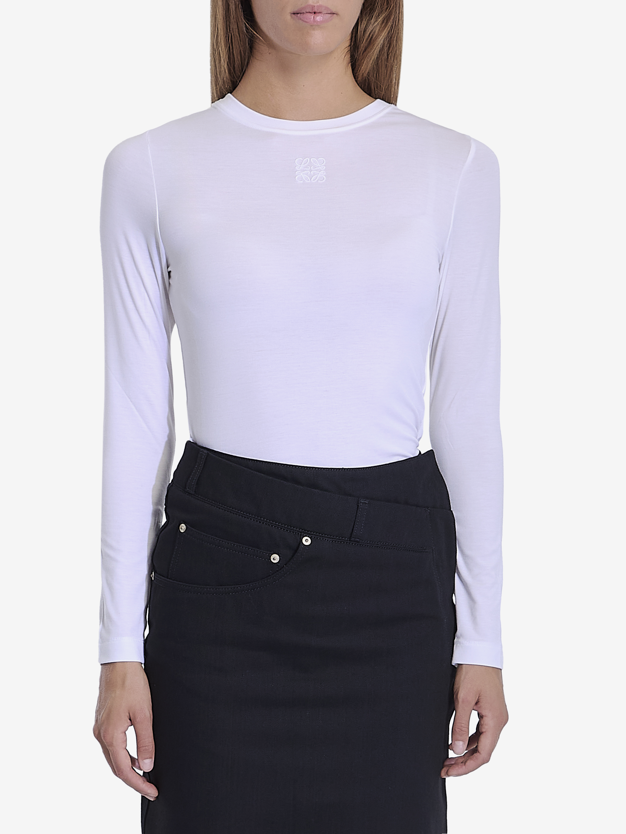 Shop Loewe Top In Modal In White