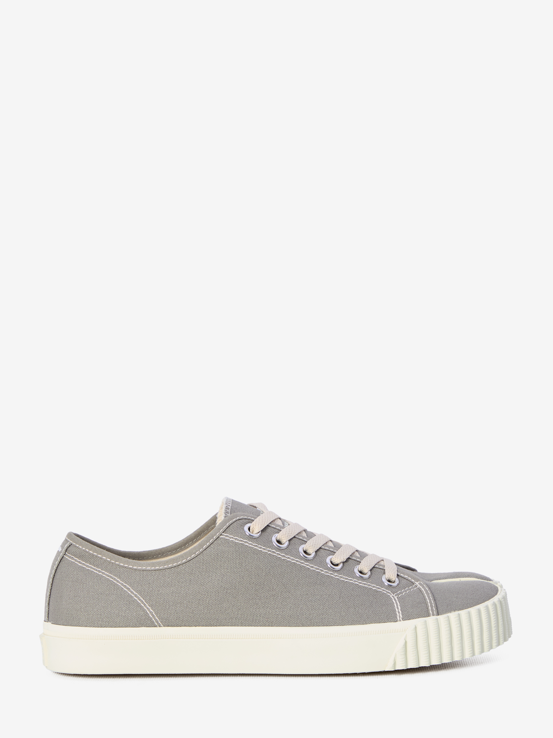 Shop Maison Margiela Lowtop Tabi Sneakers In Beige