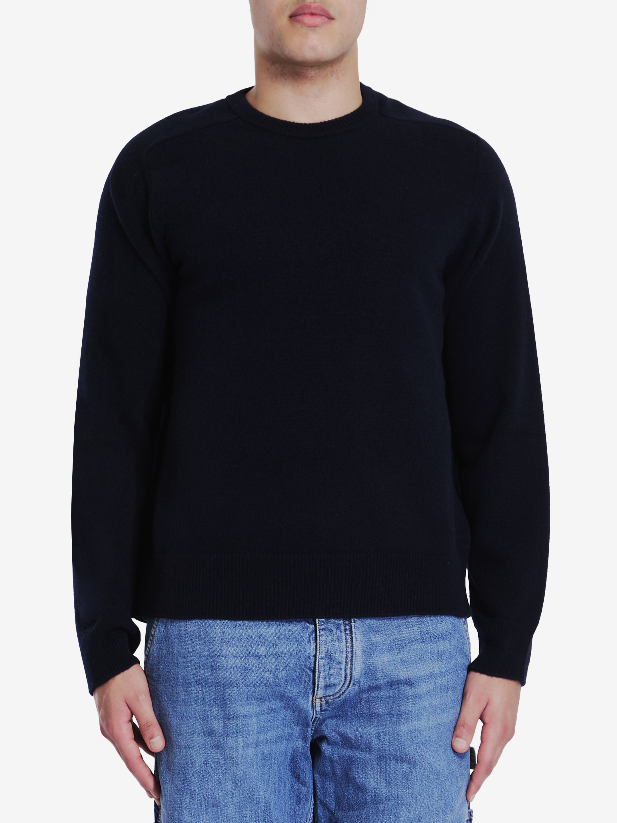 Shop Maison Margiela Wool Jumper In Blue