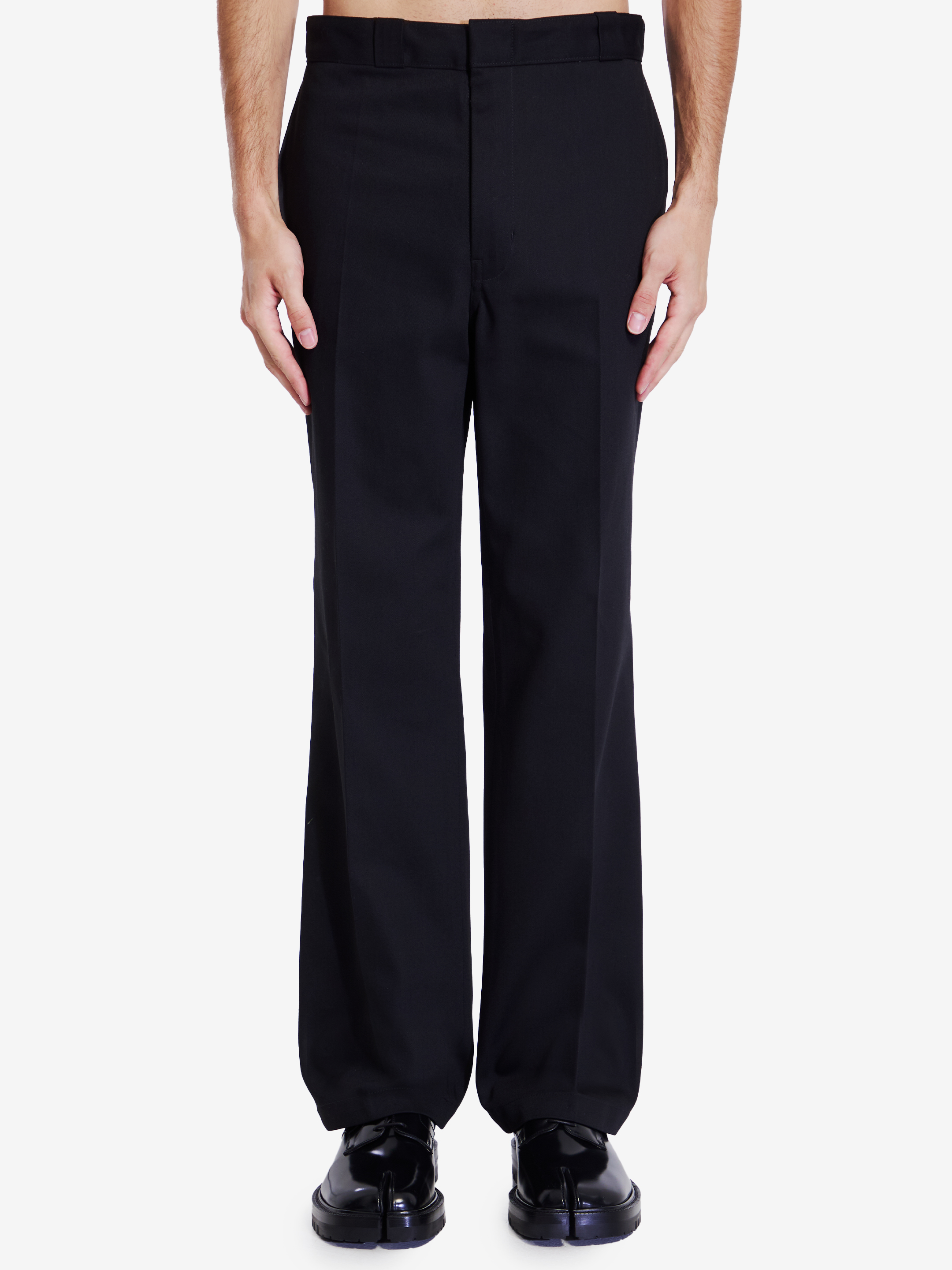 Shop Maison Margiela Pleated Trousers In Black