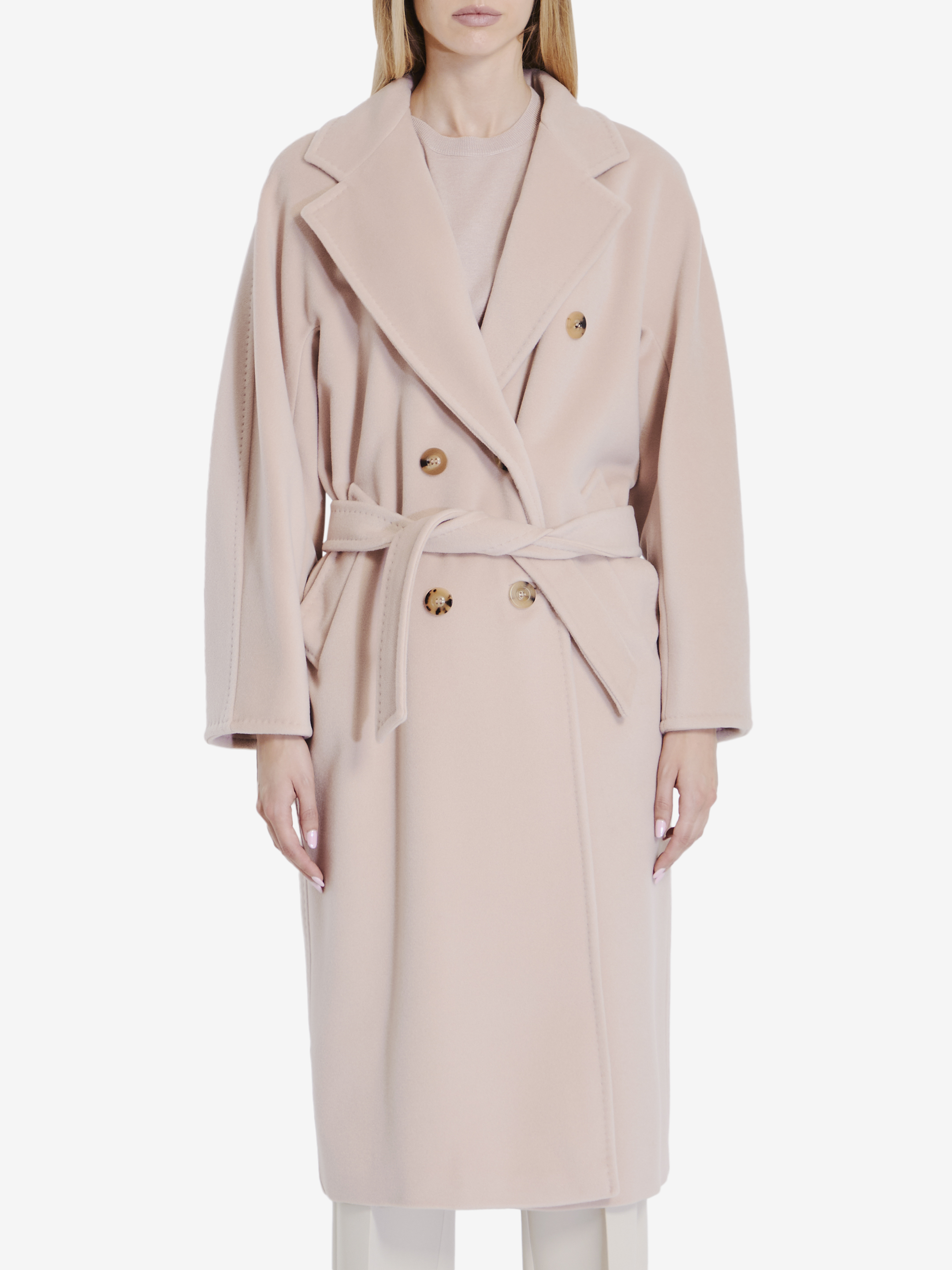 Shop Max Mara Madame 101801 Icon Coat In Beige