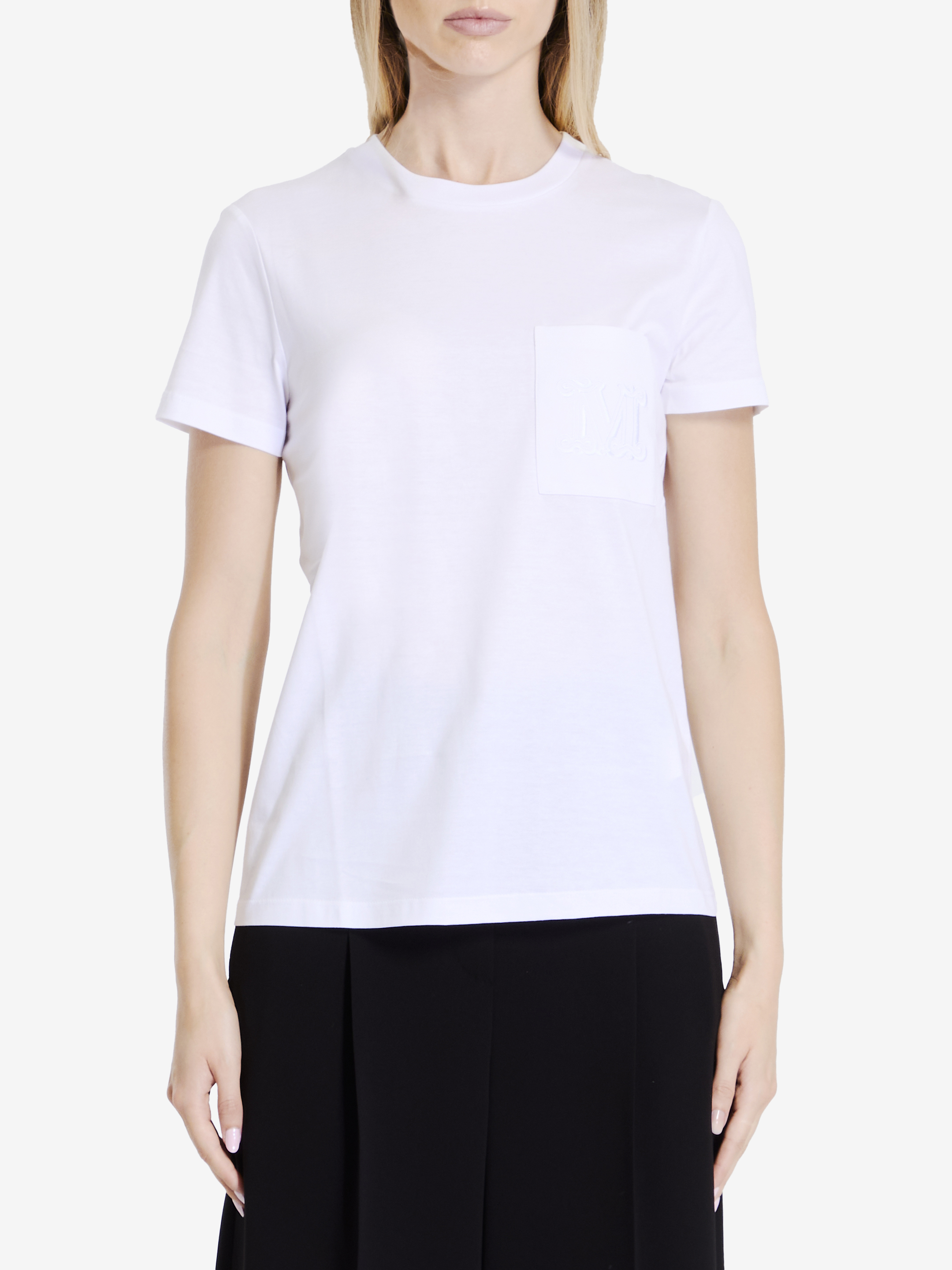 Shop Max Mara Papaia Tshirt In White