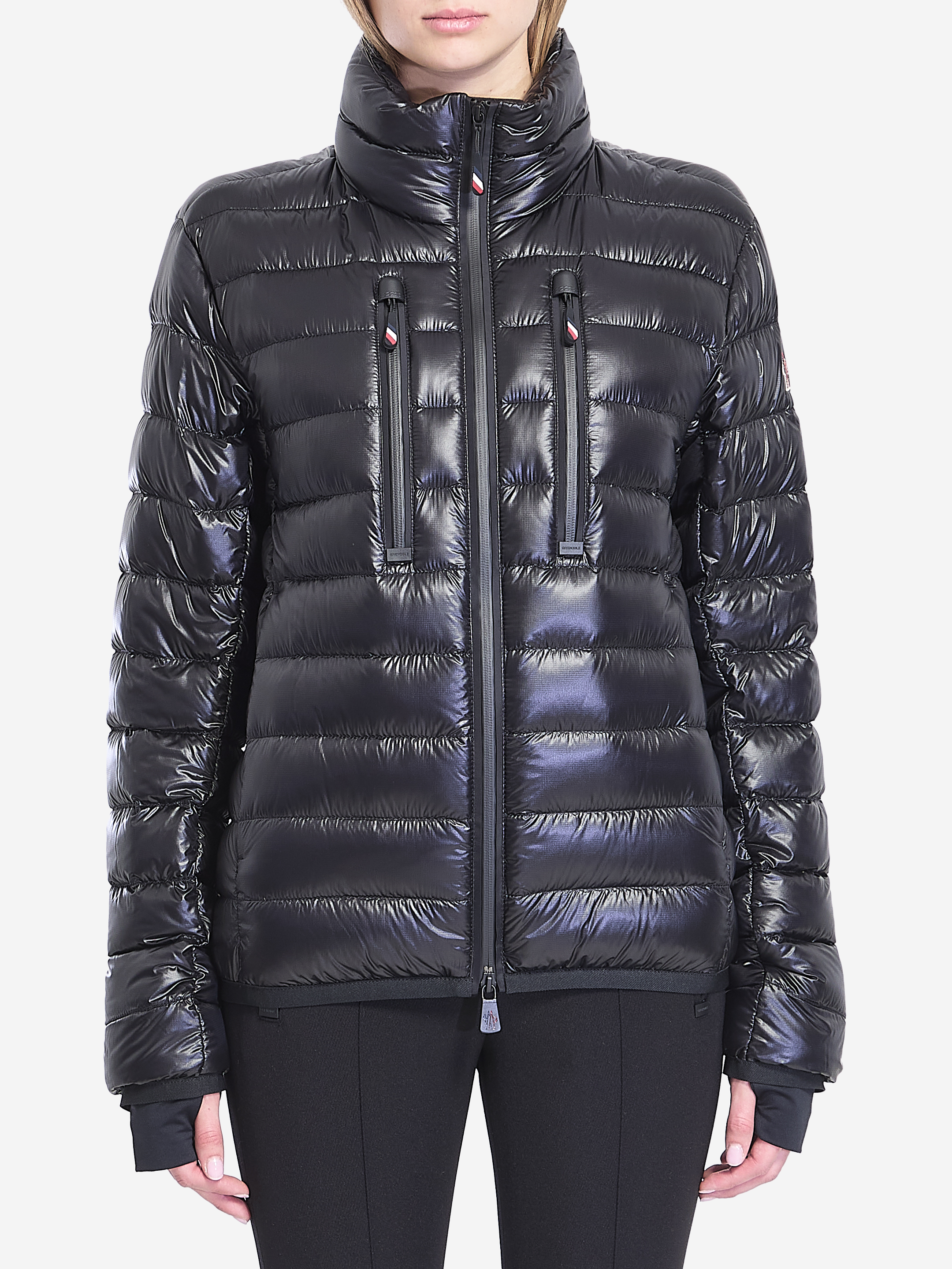 Shop Moncler Hers Short Down Jacket In Black