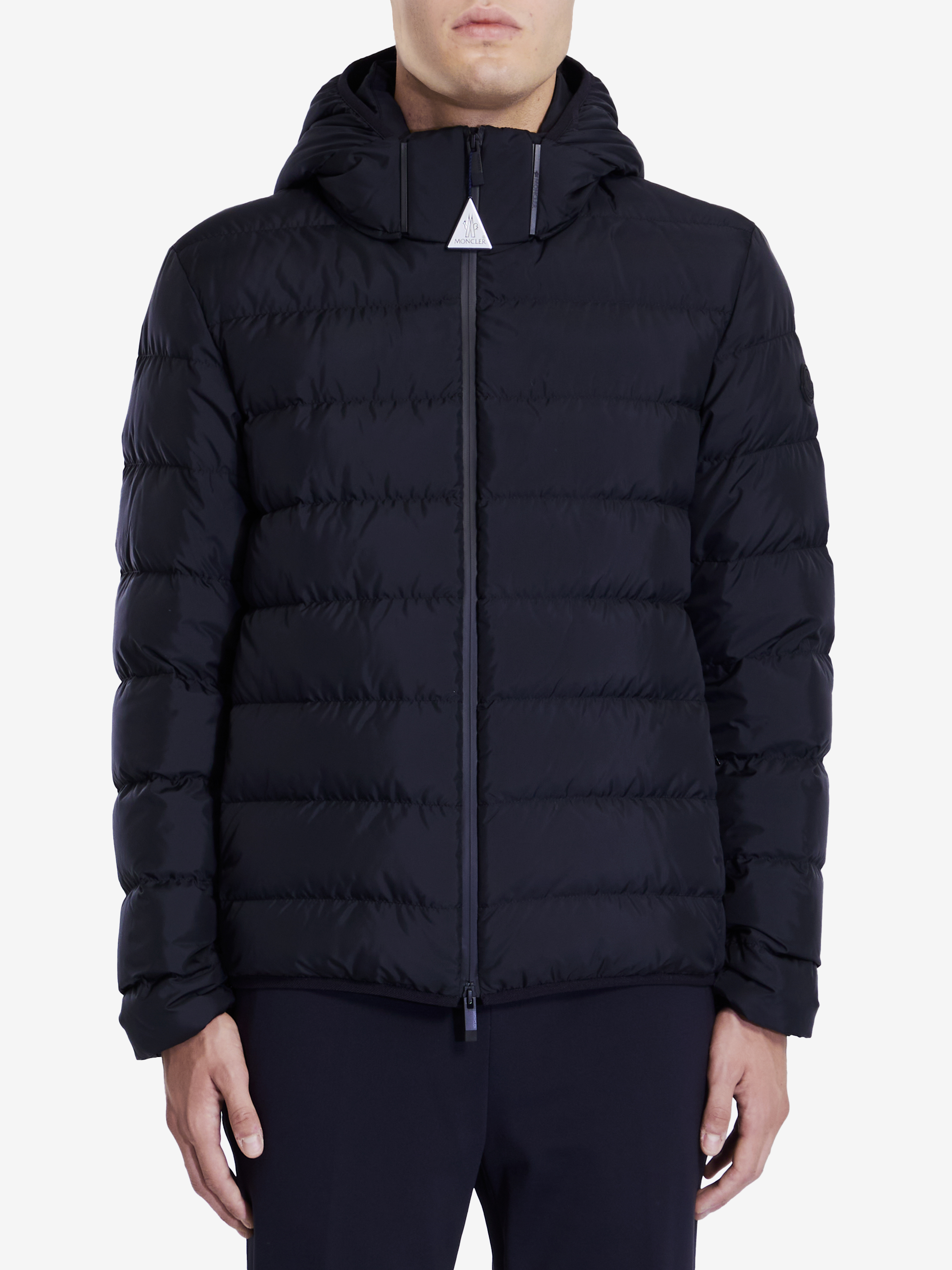 Shop Moncler Jeluz Short Down Jacket In Black