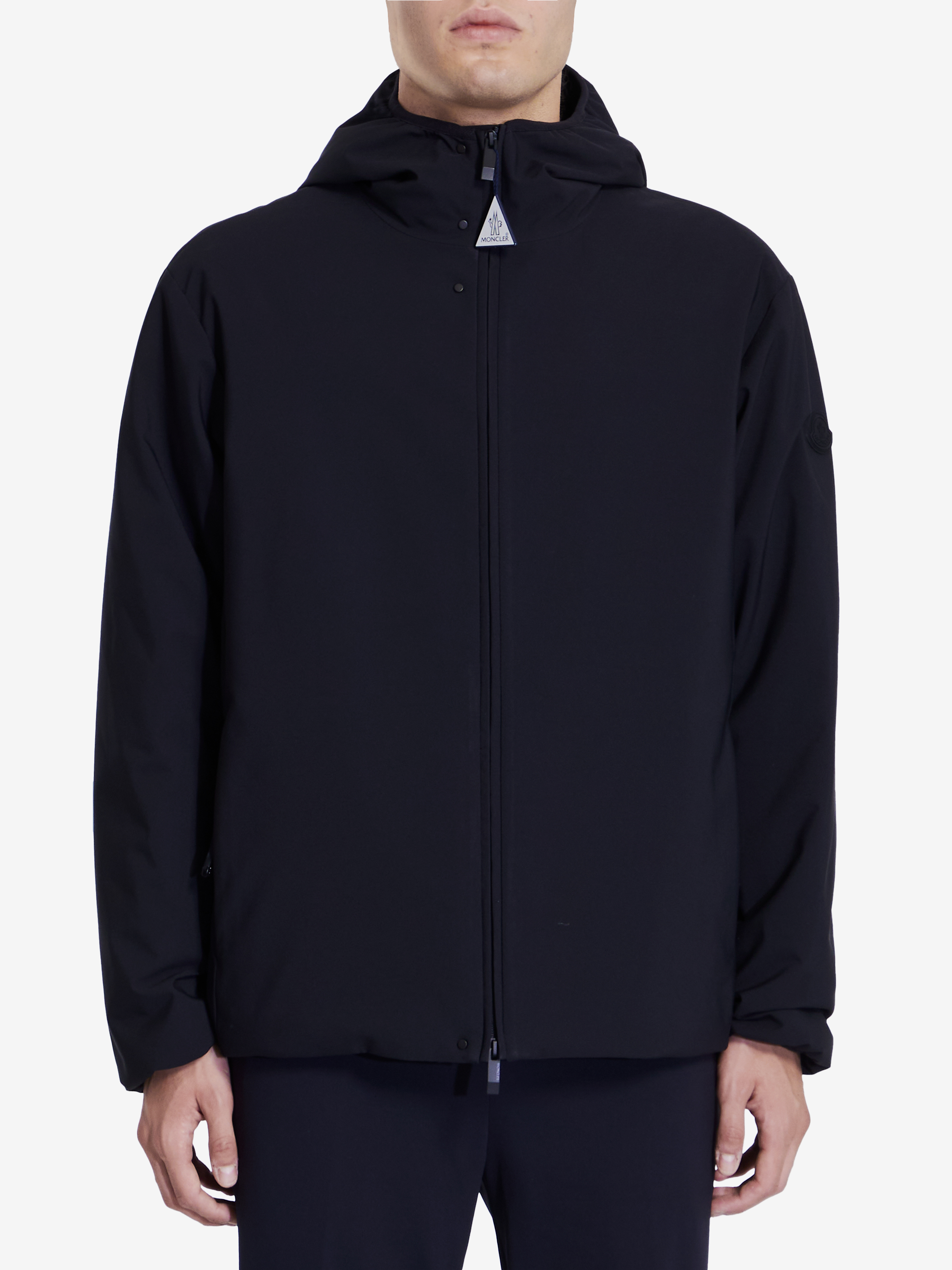 Shop Moncler Polset Short Down Jacket In Black