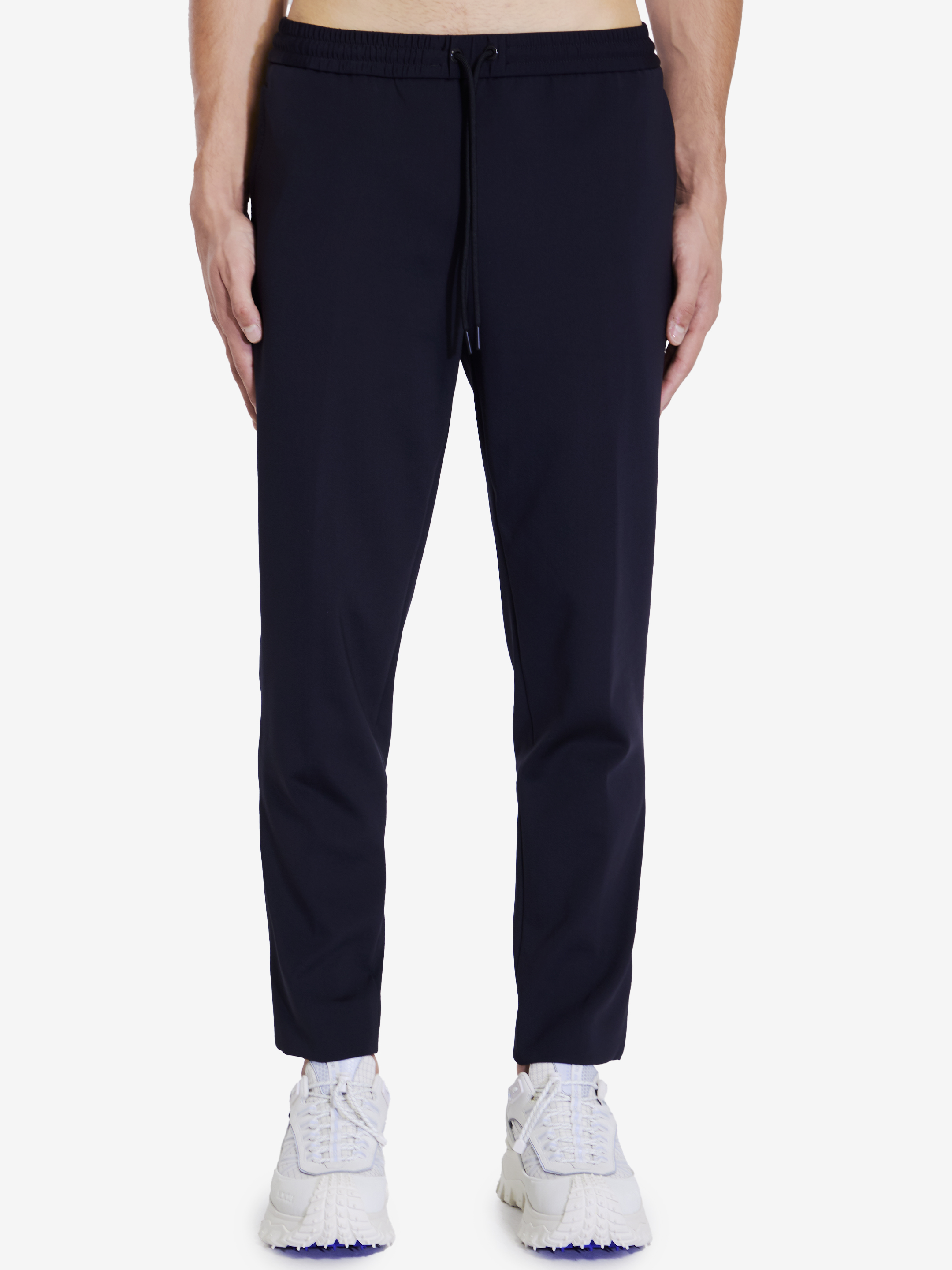 Shop Moncler Technical Nylon Pants In Black