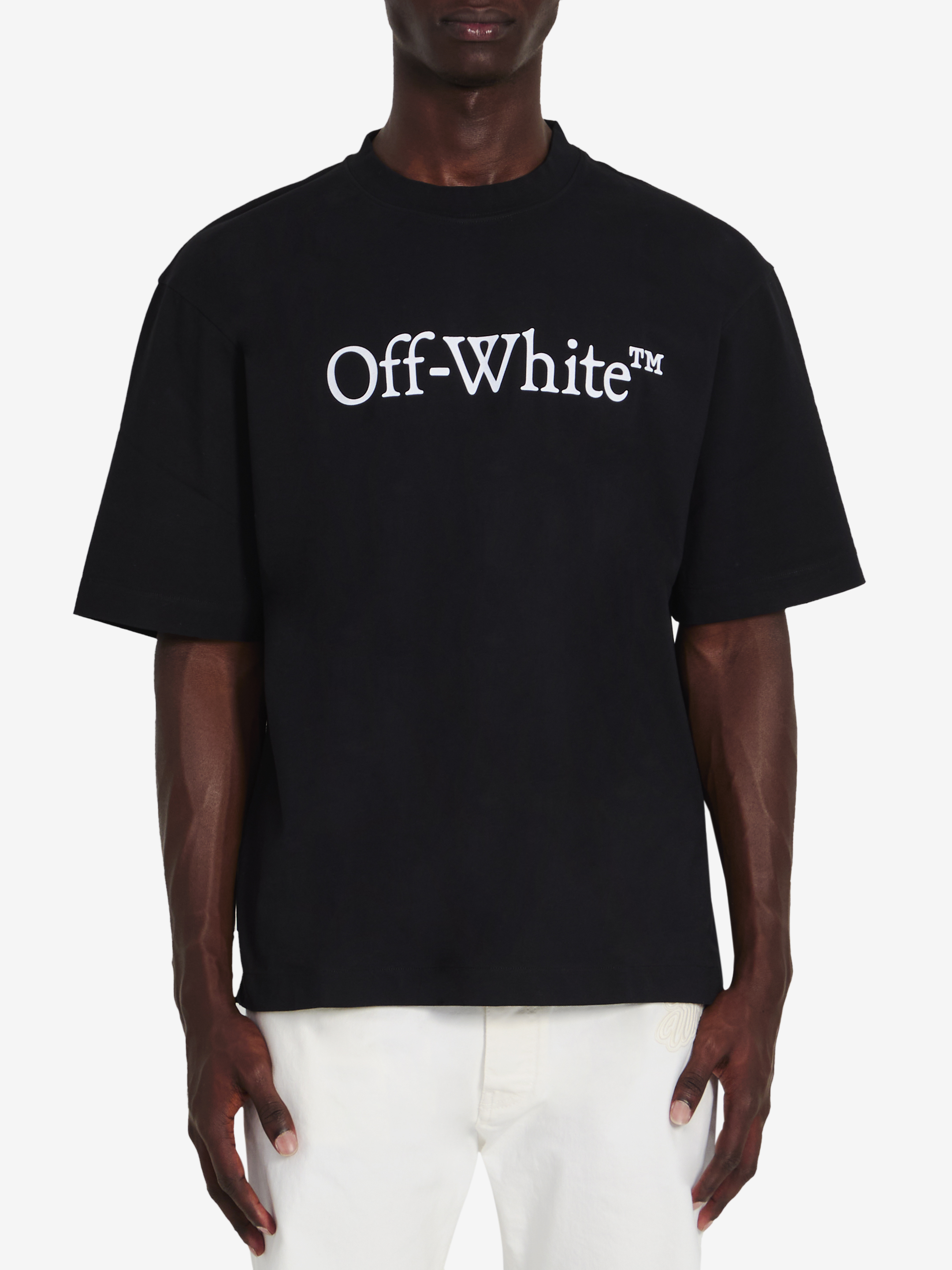 Shop Off-white Big Bookish Skate Tshirt In Black