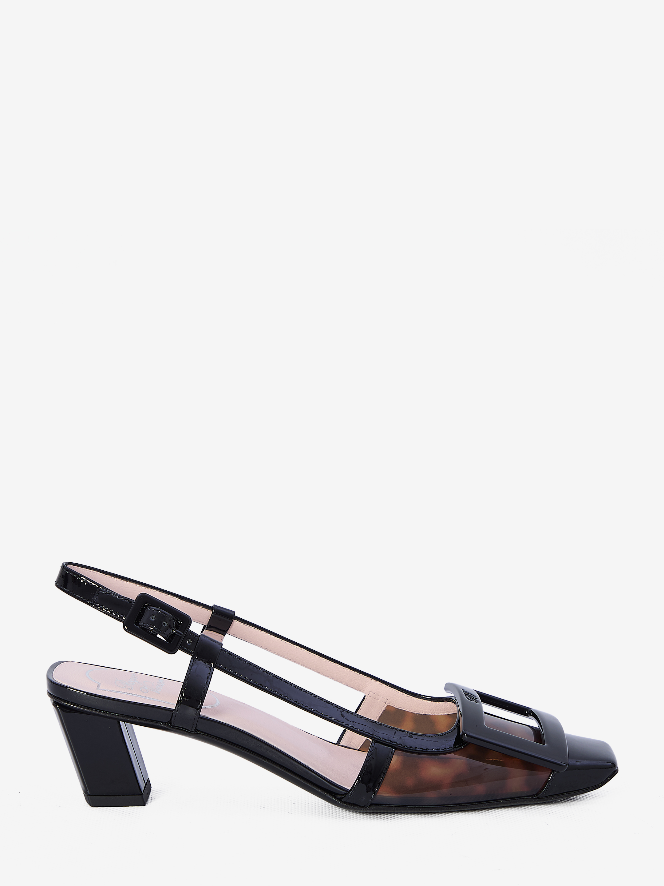 Shop Roger Vivier Dcollet Slingback Belle Vivier In Brown