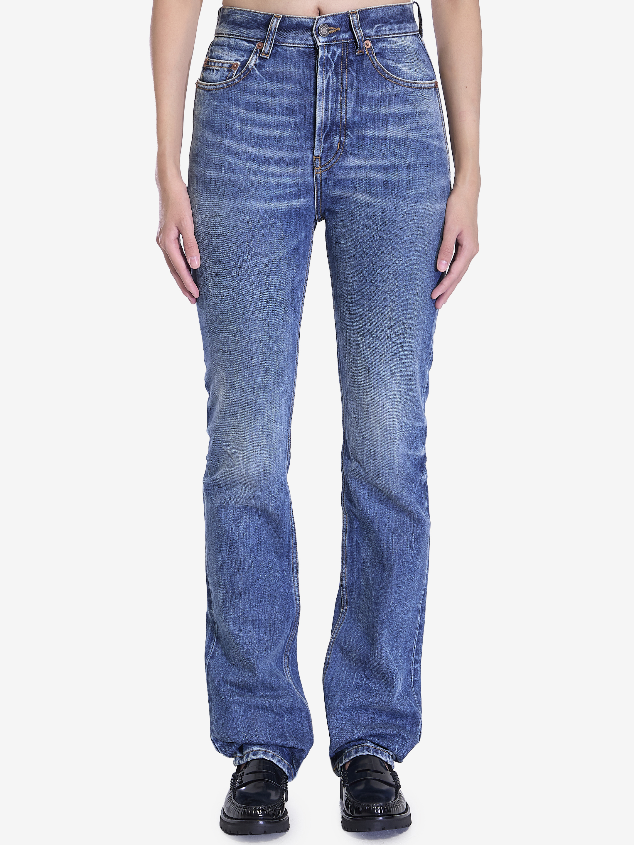 Saint Laurent 90s Style Jeans In Blue