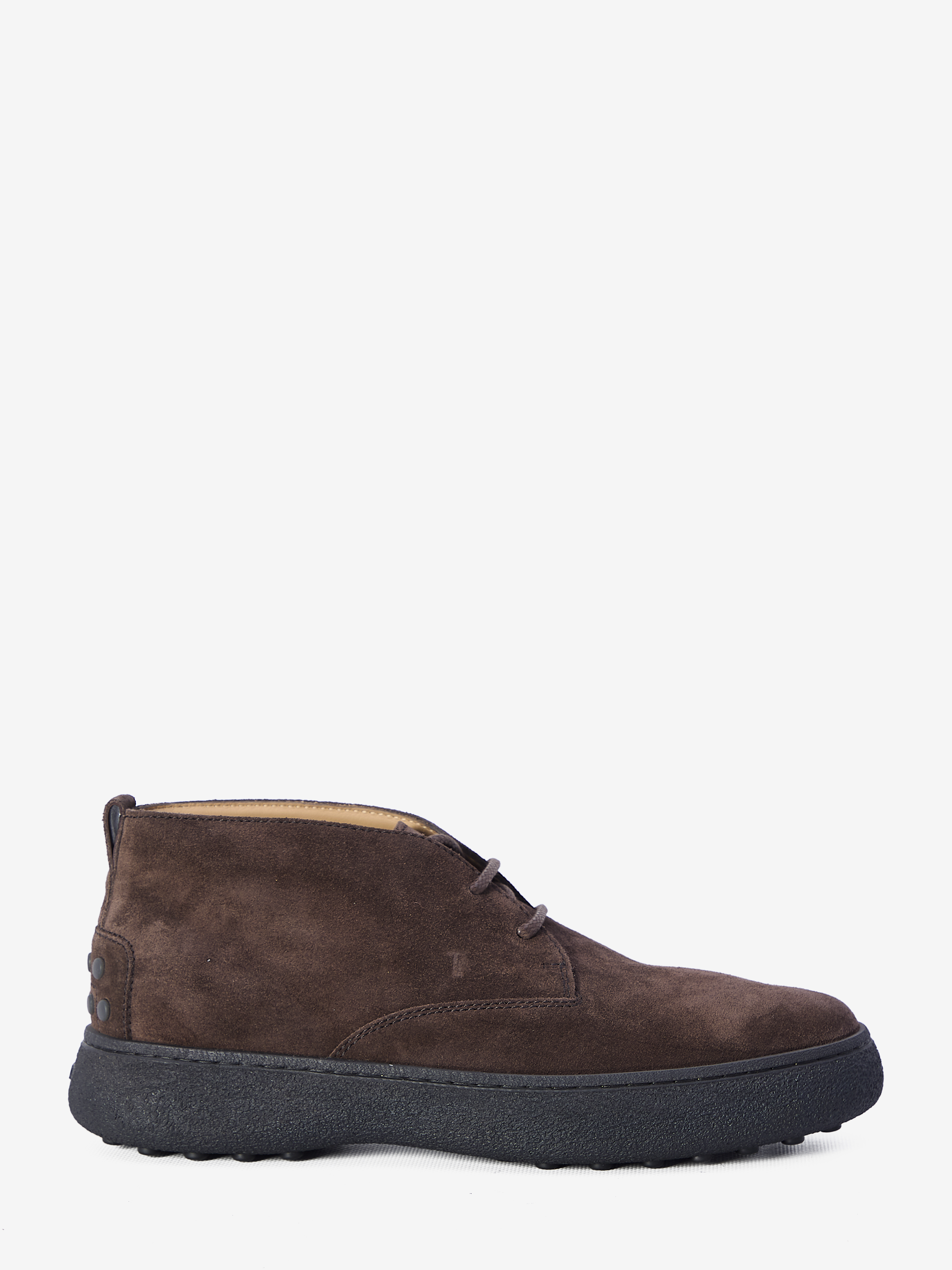 Shop Tod's Desert Boots In Suede In Brown