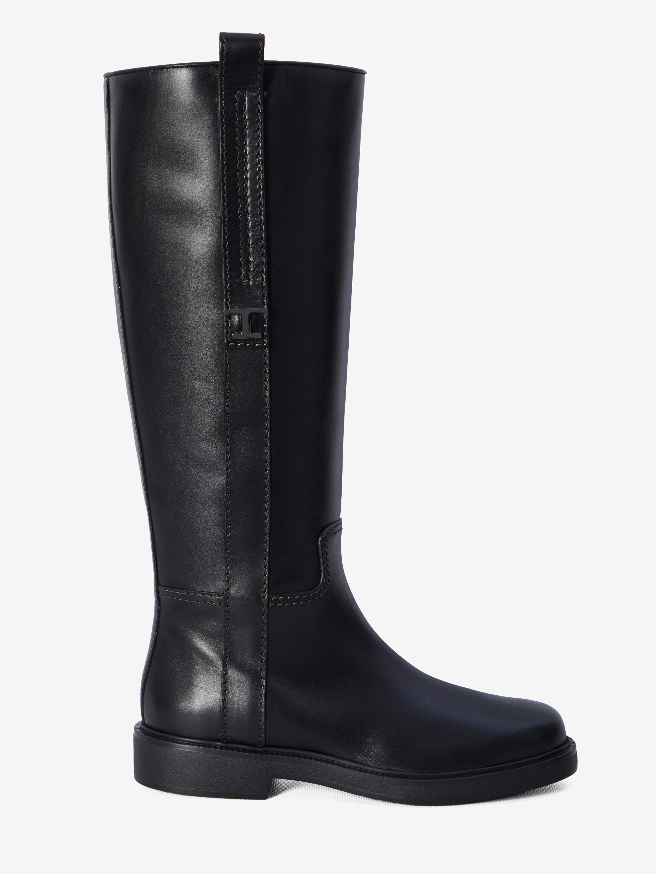 Shop Tod's Leather Boots In Black