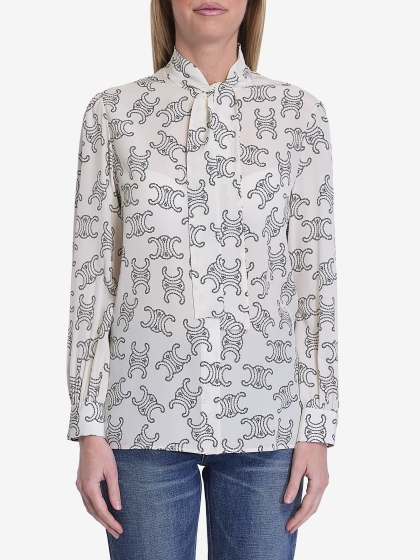 Triomphe silk blouse