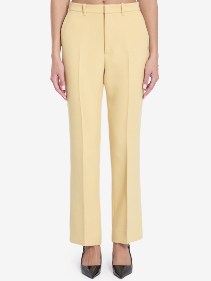 Wool crepe trousers