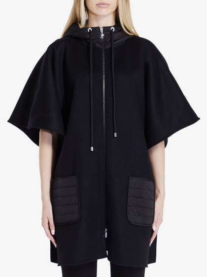 Padded hooded cape