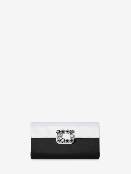 Envelope Flap Flower Buckle clutch