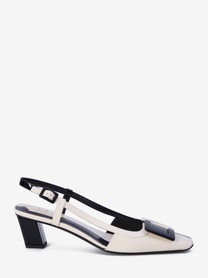 Belle Vivier Optical slingback pumps