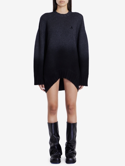 Mini dress in wool and cashmere