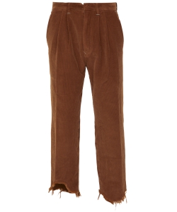 Cognac velvet trousers