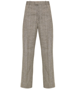 Viscose and silk flared pants