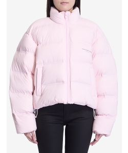 Cropped quilted puffer jacket