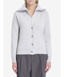 Cardigan in lana compatta