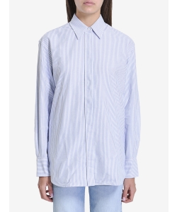 Camicia in cotone a righe