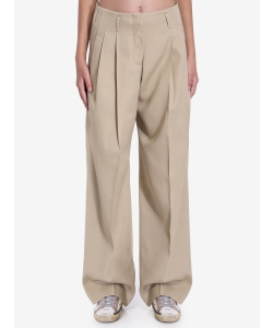 Wool gabardine trousers