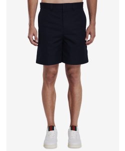 Bermuda shorts in double cotton twill