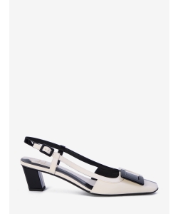 Belle Vivier Optical slingback pumps