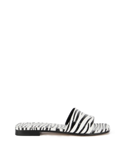 Sandali piatti zebrati