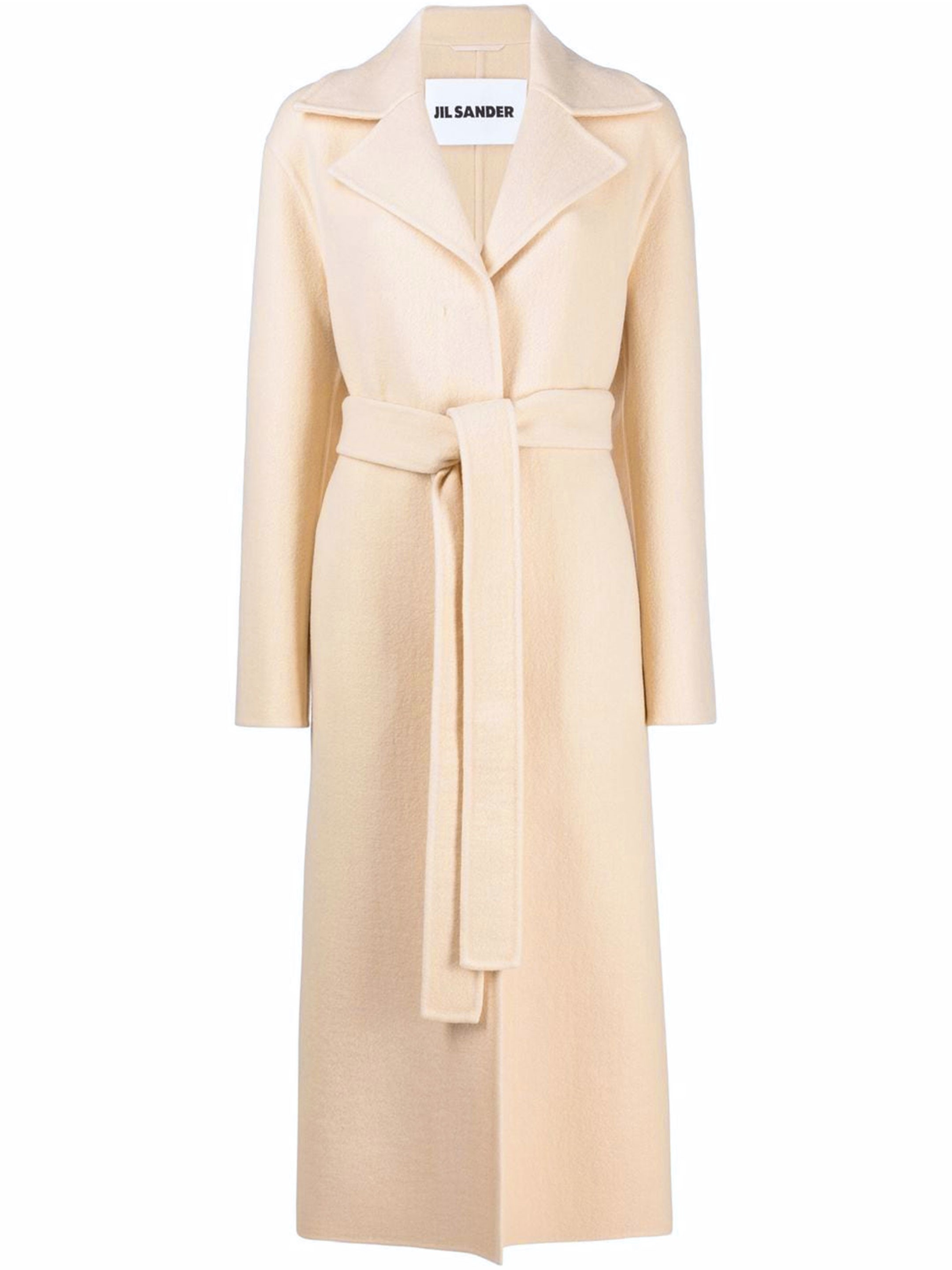 JIL SANDER - Yellow wool coat | Leam Roma - Luxury Shopping Online