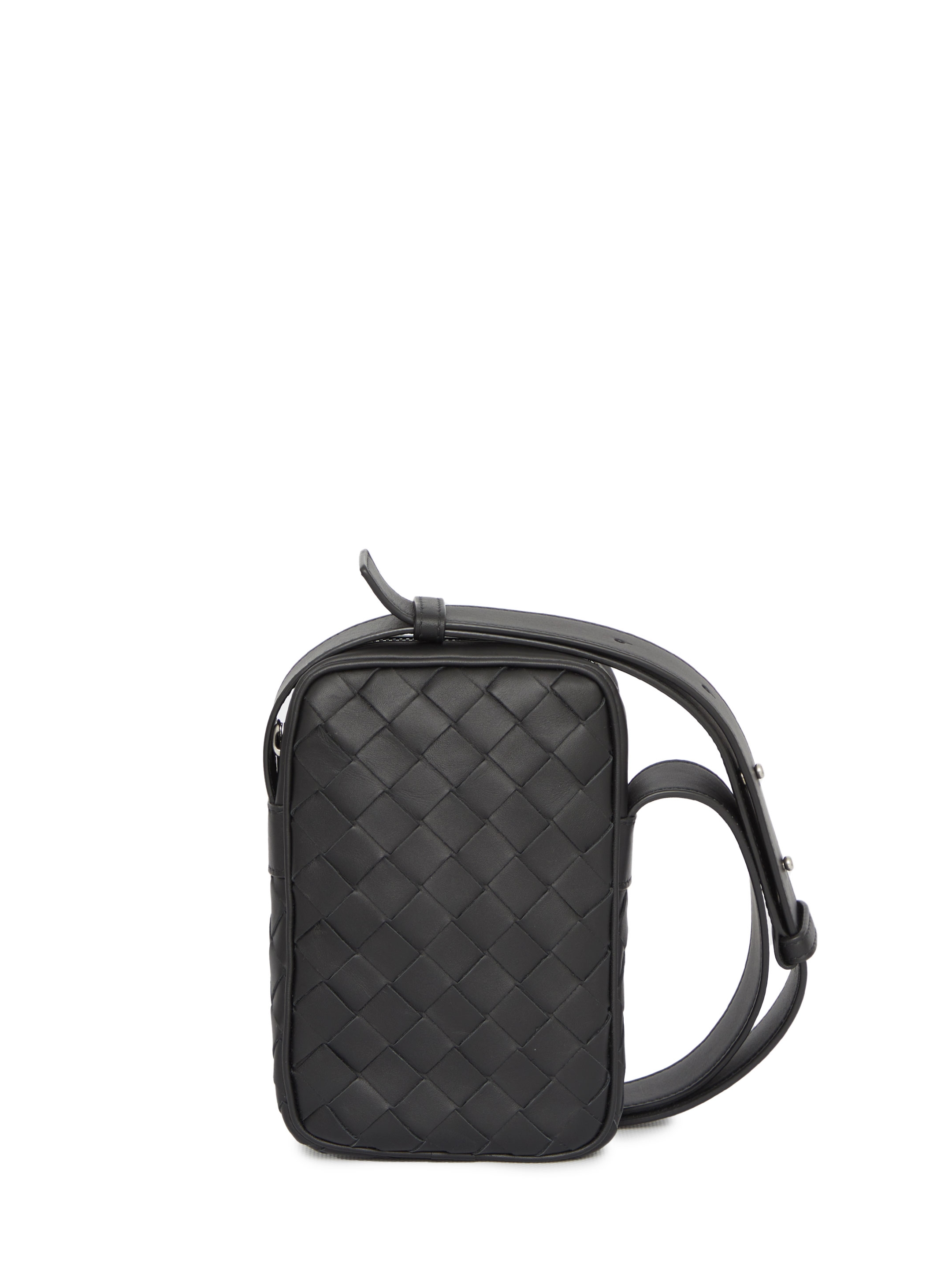 BOTTEGA VENETA - Leather crossbody bag | Leam Roma - Luxury Shopping Online