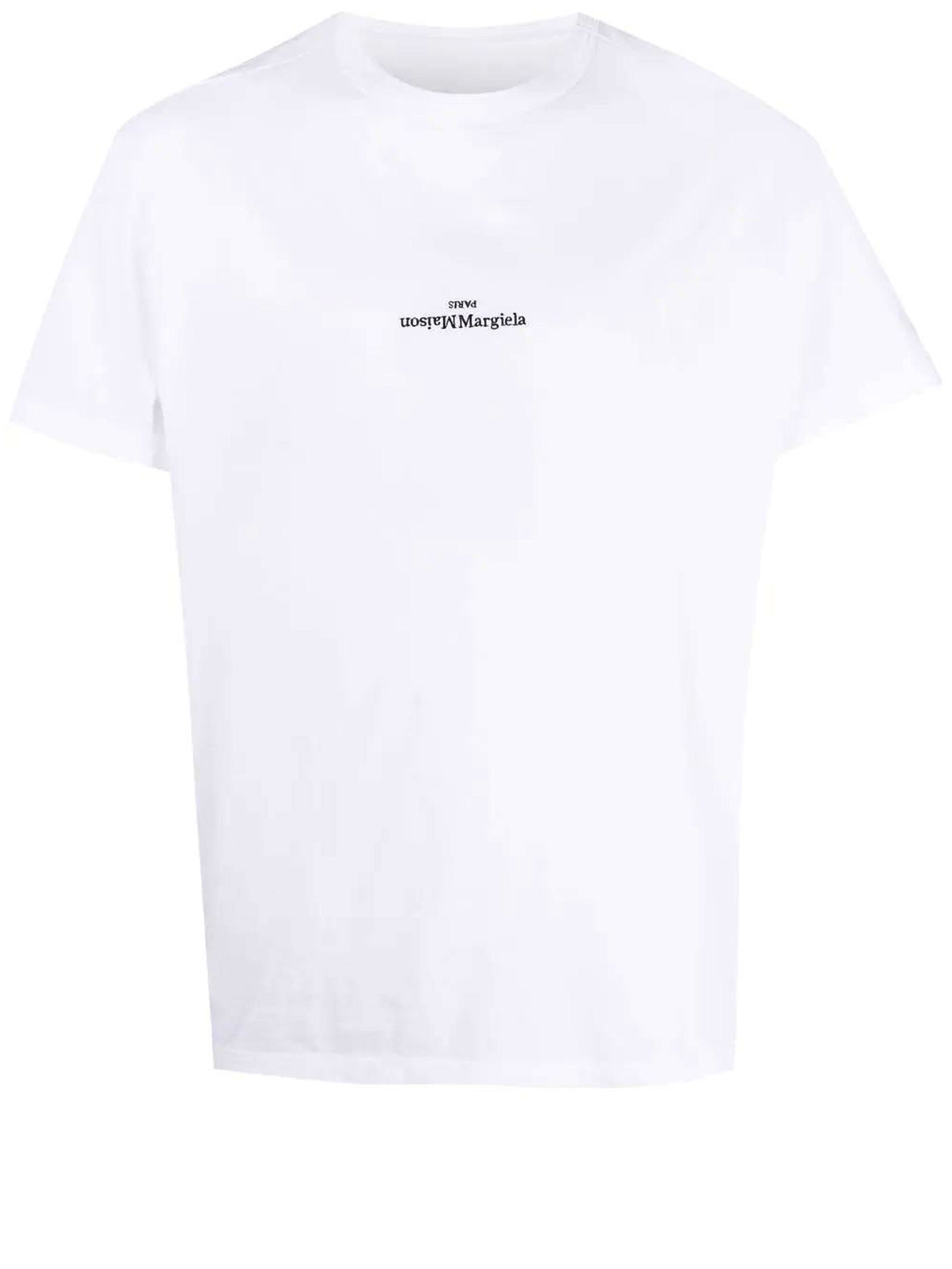 MAISON MARGIELA - White cotton t-shirt | Leam Roma - Luxury 