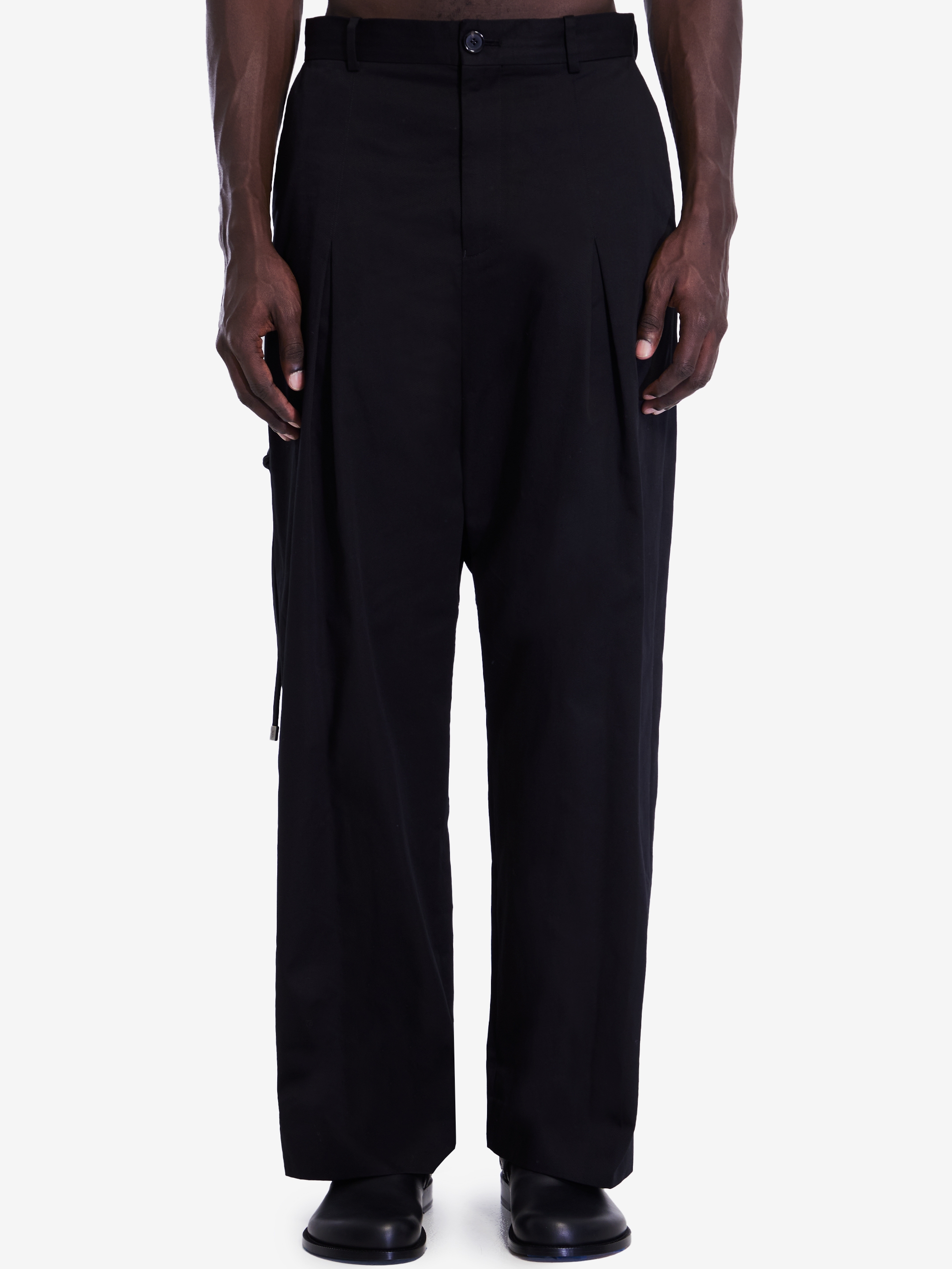 LOEWE - Low crotch trousers in cotton | Leam Roma - Luxury Shopping Online