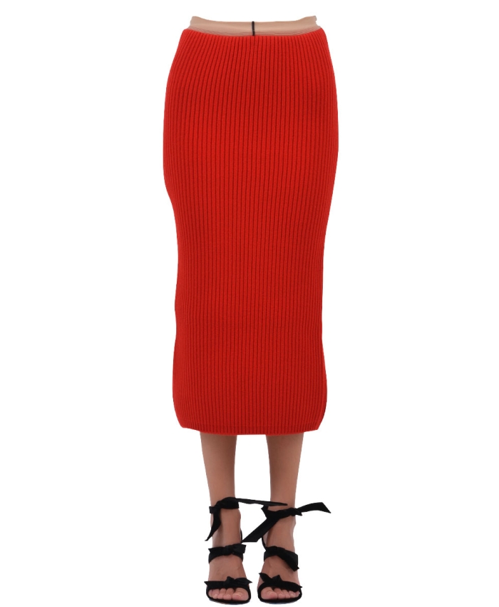 CALVIN KLEIN 205W39NYC - Rib-knit Midi Skirt