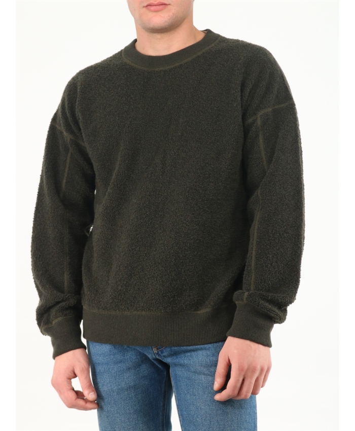 TEN C - Military green reversible sweater