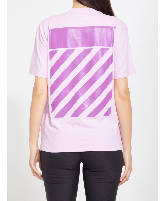 OFF WHITE - Diag print t-shirt